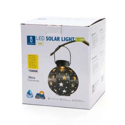 Aigostar - LED Päikesepaneeliga valgusti LED/0,16W/2V 3000K IP44 400 mAh
