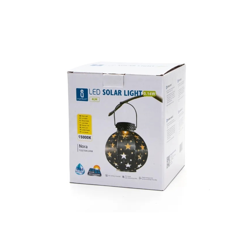 Aigostar - LED Päikesepaneeliga valgusti LED/0,16W/2V 3000K IP44 400 mAh