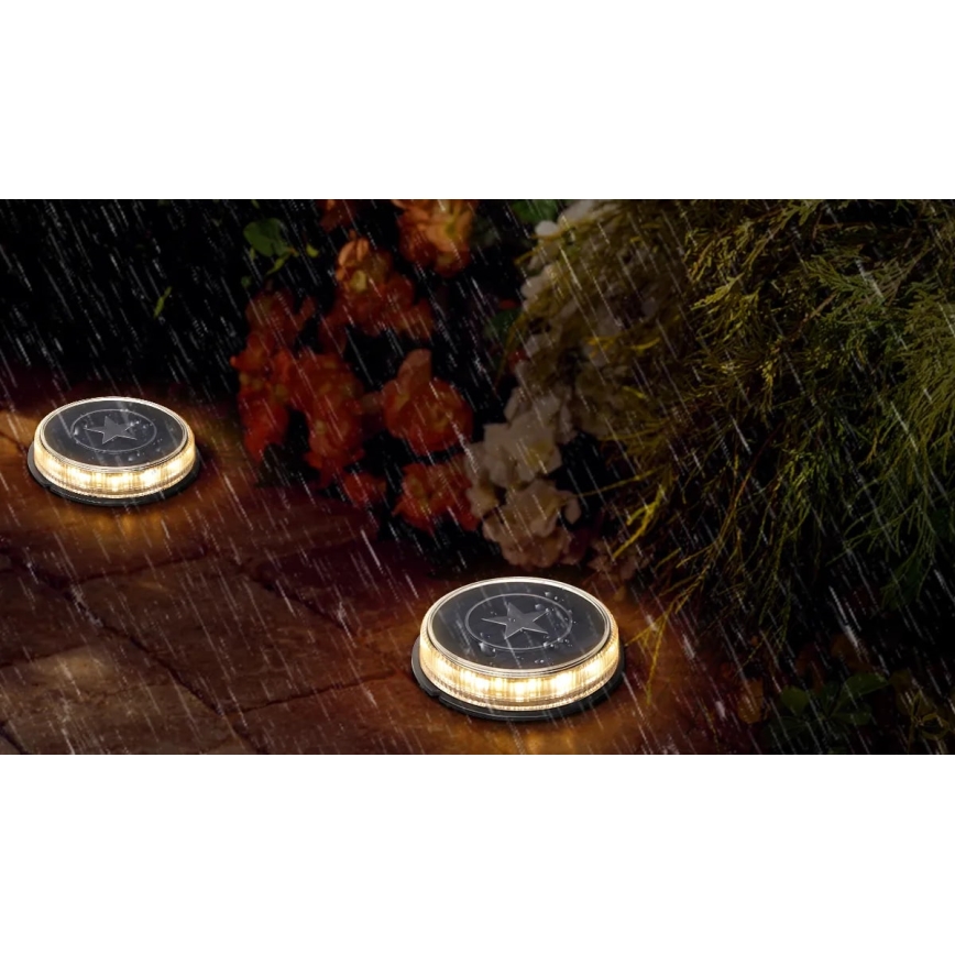 Aigostar - LED Päikesepaneeliga valgusti LED/0,6W/5,5V 24,5 cm 500 mAh 3200K IP66 must