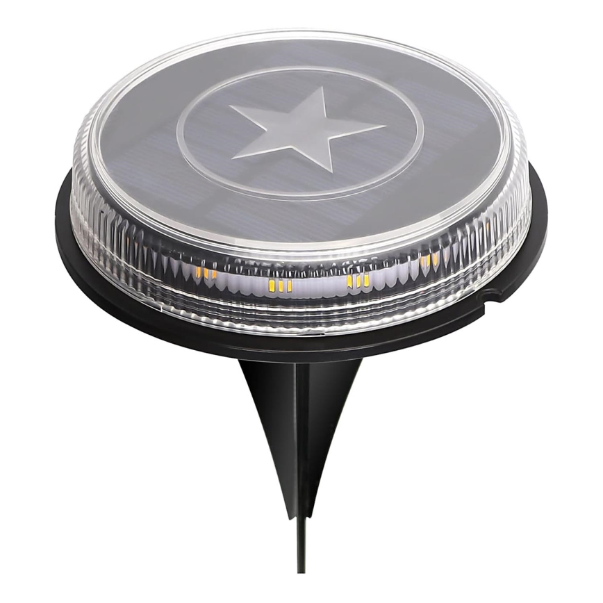 Aigostar - LED Päikesepaneeliga valgusti LED/0,6W/5,5V 24,5 cm 500 mAh 3200K IP66 must