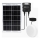 Aigostar - LED Päikesepaneeliga valgusti LED/70W/12V 6000 mAh 6500K d. 20,5 cm + kaugjuhtimispult