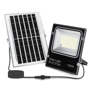 Aigostar - LED päikeseprožektor LED/100W/3,2V 2000mAh 3000K/4000K/6500K IP66 + kaugjuhtimispult