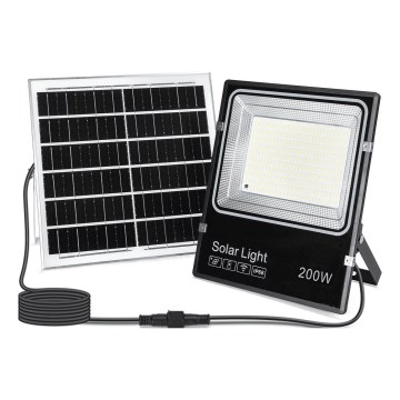 Aigostar - LED päikesereflektor LED/200W/3,2V 3600mAh 3000K/4000K/6500K IP66 + kaugjuhtimispult