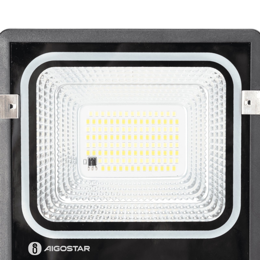 Aigostar - LED päikesereflektor LED/50W/3,2V 1200mAh 3000K/4000K/6500K IP66 + kaugjuhtimispult