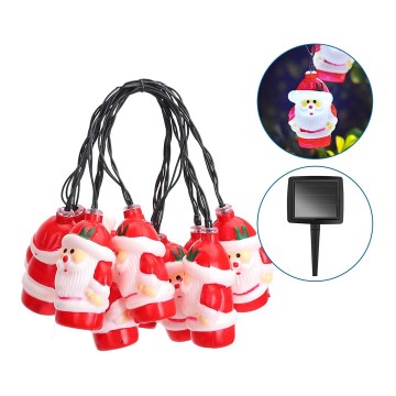 Aigostar - LED päikesetoitega valguskett 10xLED/3,8 m IP44 külmvalge 400 mAh