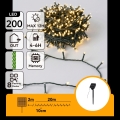 Aigostar - LED päikesetoitelised jõulutuled, 200 LED-i, 8 režiimi, 22 m, IP65, soe valge, 800 mAh
