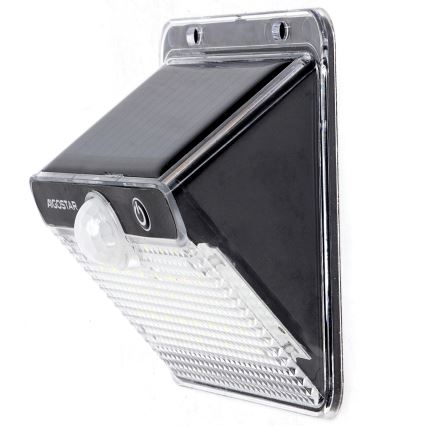 Aigostar - LED päikesevalgusti anduriga, 3,7 V, 6500 K, 1200 mAh, IP65, must