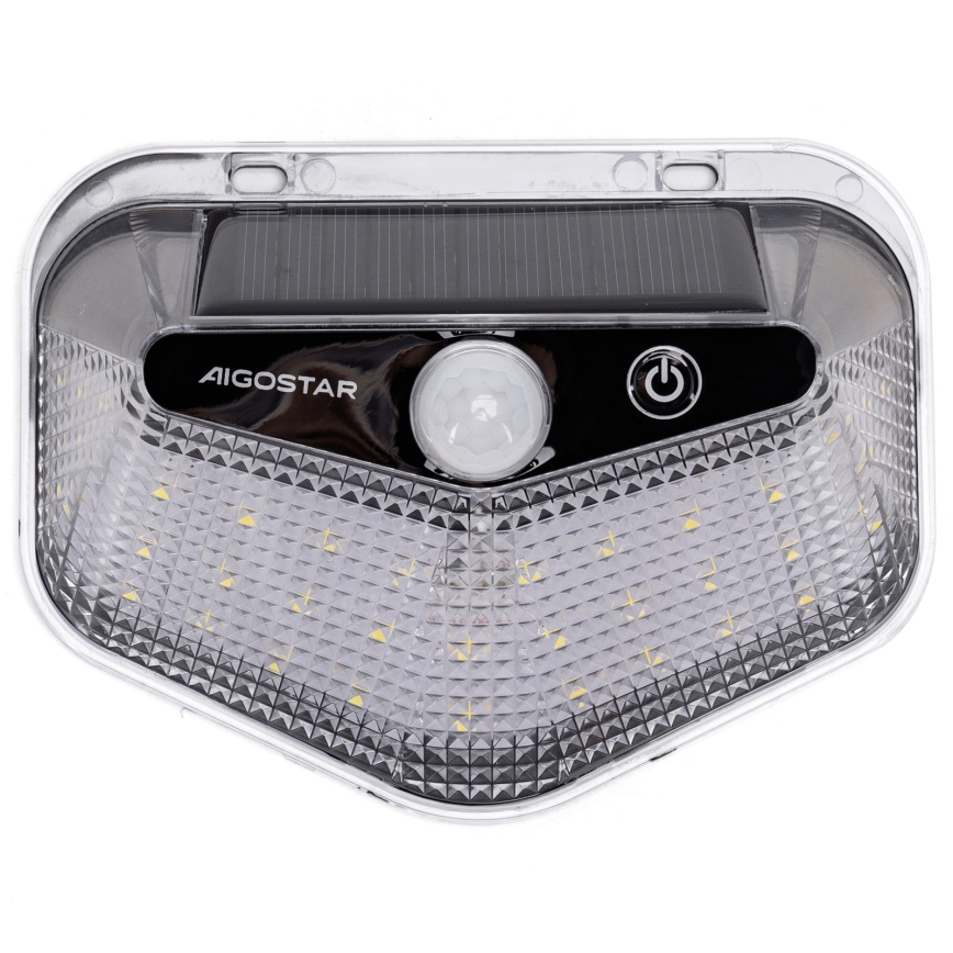 Aigostar - LED päikesevalgusti anduriga LED/3,7V 6500K 500 mAh IP65 must