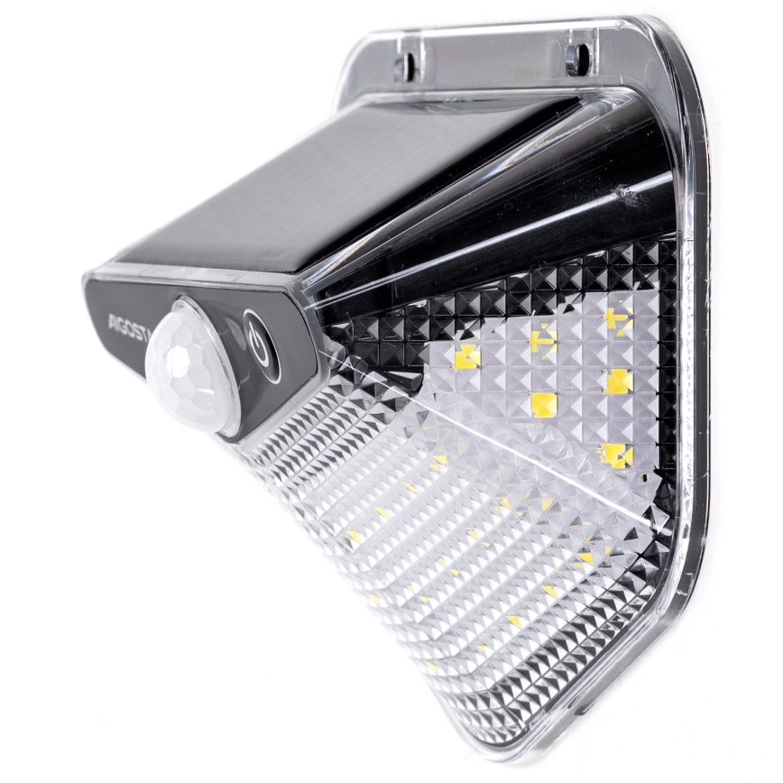 Aigostar - LED päikesevalgusti anduriga LED/3,7V 6500K 500 mAh IP65 must