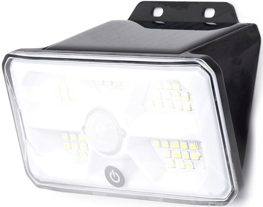 Aigostar - LED päikesevalgusti liikumisanduriga 3,7V 6500K 500 mAh IP65 must