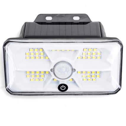 Aigostar - LED päikesevalgusti liikumisanduriga 3,7V 6500K 500 mAh IP65 must