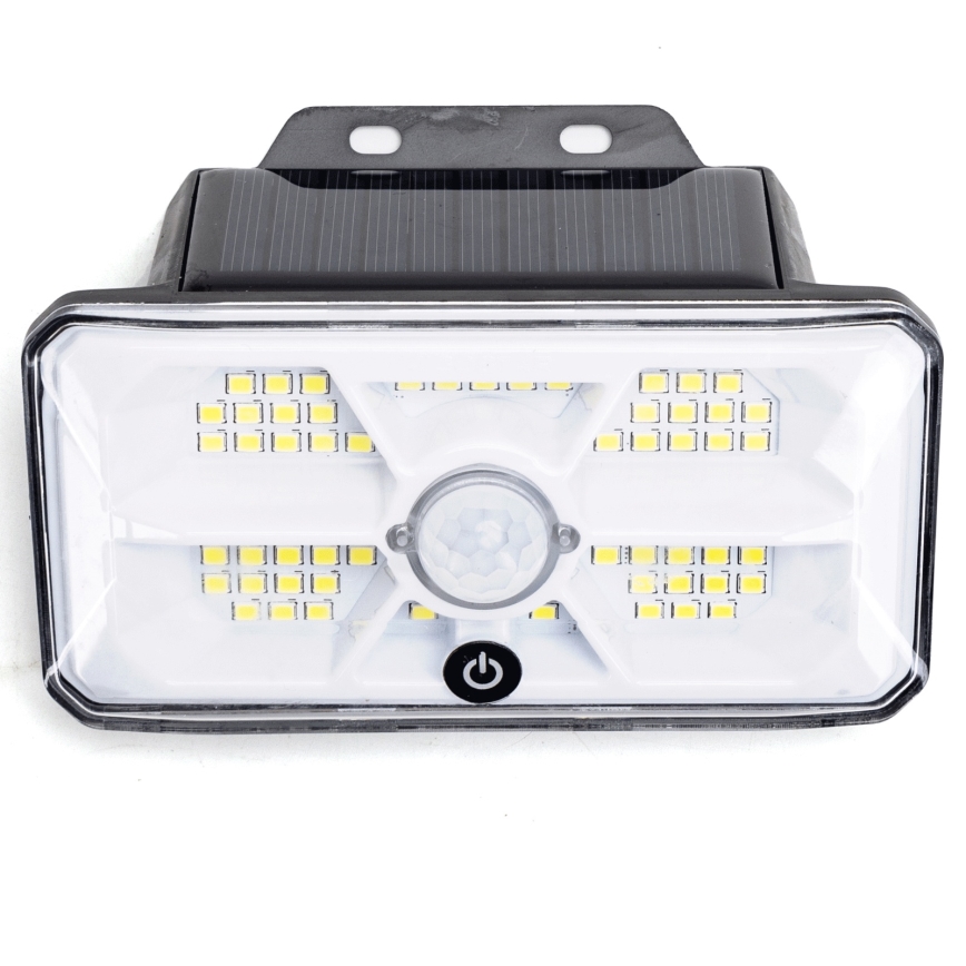 Aigostar - LED päikesevalgusti liikumisanduriga 3,7V 6500K 500 mAh IP65 must
