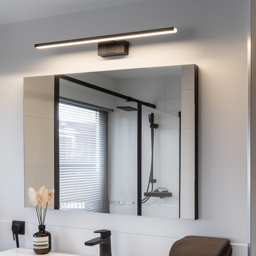 Aigostar - LED Peeglivalgustus vannituppa LED/12W/230V 4000K 60 cm IP44 must