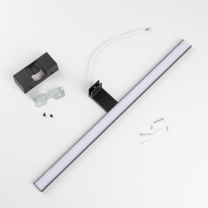 Aigostar - LED Peeglivalgustus vannituppa LED/12W/230V 4000K 60 cm IP44 must
