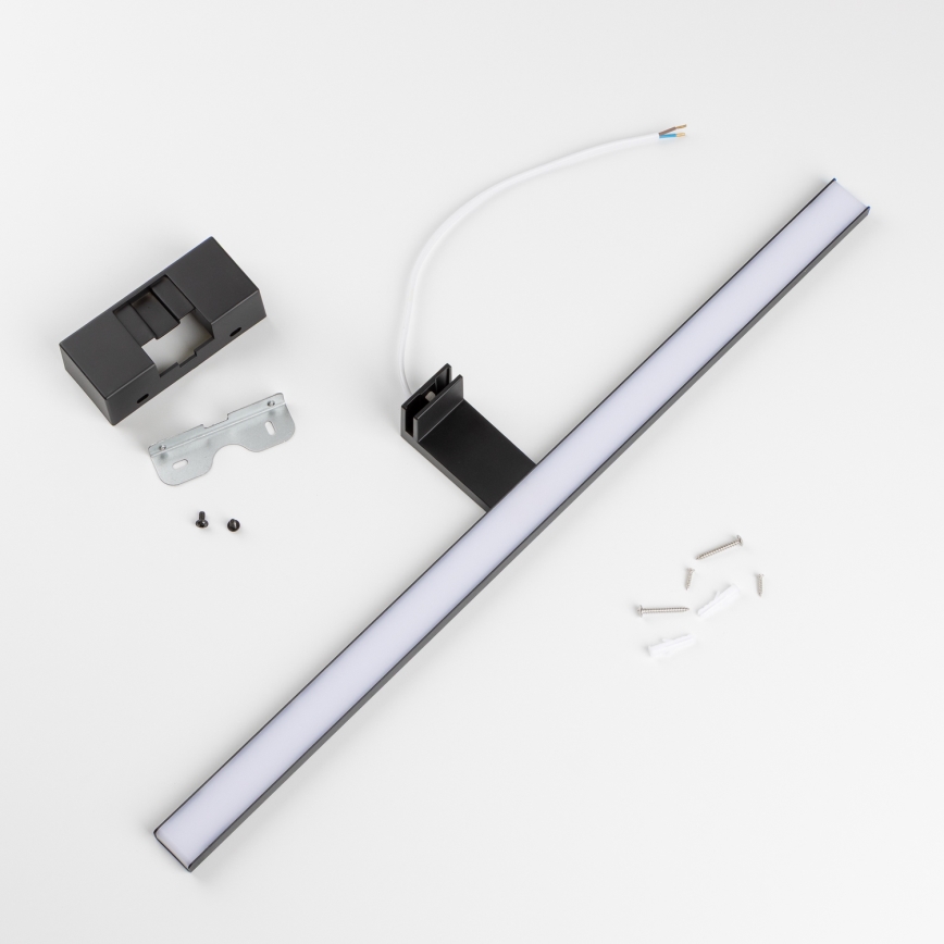 Aigostar - LED Peeglivalgustus vannituppa LED/12W/230V 4000K 60 cm IP44 must