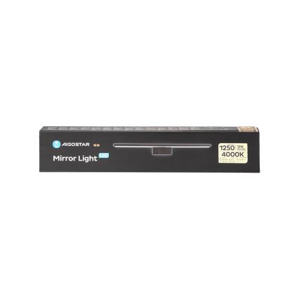 Aigostar - LED Peeglivalgustus vannituppa LED/12W/230V 4000K 60 cm IP44 must