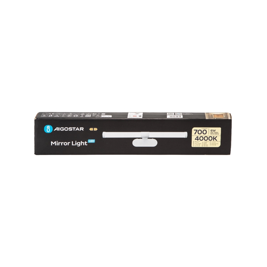 Aigostar - LED Peeglivalgustus vannituppa LED/6W/230V 4000K 40cm IP44