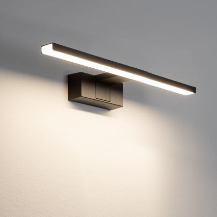 Aigostar - LED Peeglivalgustus vannituppa LED/8W/230V 4000K 40 cm IP44 must