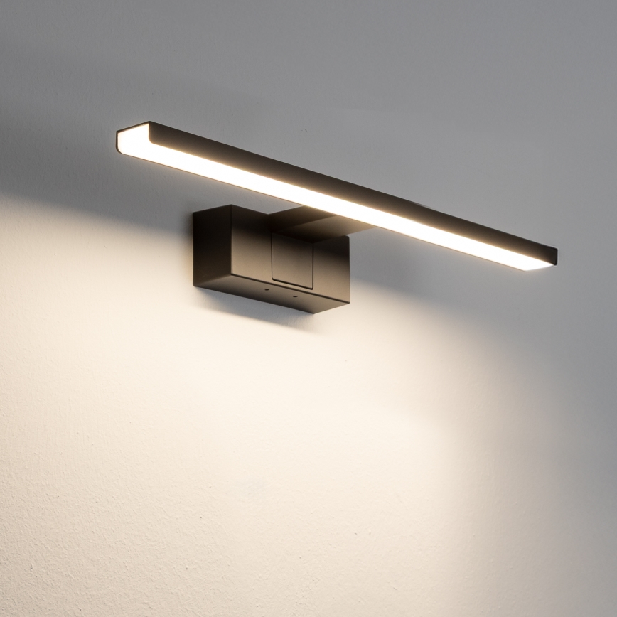 Aigostar - LED Peeglivalgustus vannituppa LED/8W/230V 4000K 40 cm IP44 must