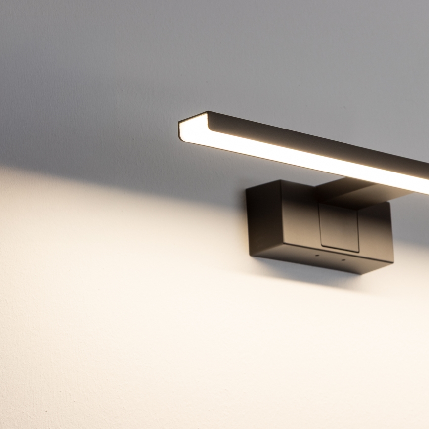 Aigostar - LED Peeglivalgustus vannituppa LED/8W/230V 4000K 40 cm IP44 must