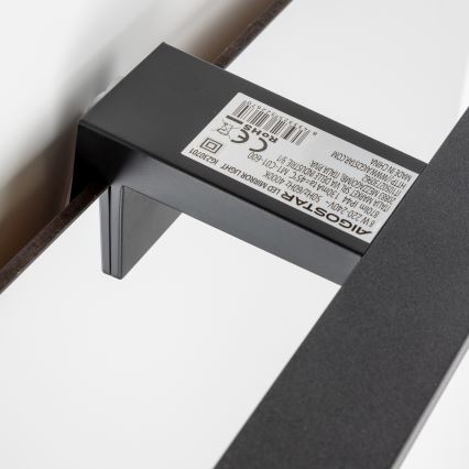 Aigostar - LED Peeglivalgustus vannituppa LED/8W/230V 4000K 40 cm IP44 must
