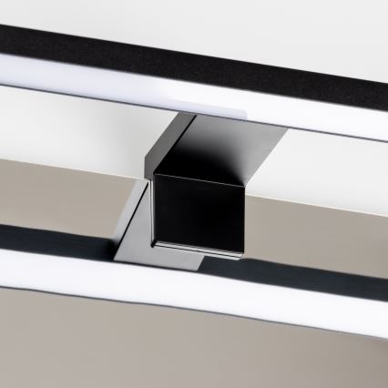 Aigostar - LED Peeglivalgustus vannituppa LED/8W/230V 4000K 40 cm IP44 must