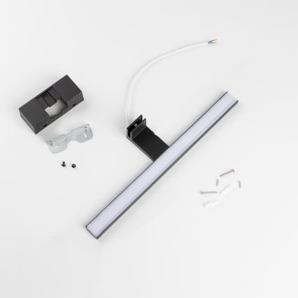 Aigostar - LED Peeglivalgustus vannituppa LED/8W/230V 4000K 40 cm IP44 must