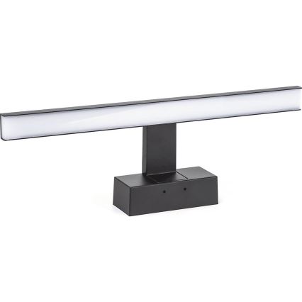 Aigostar - LED Peeglivalgustus vannituppa LED/8W/230V 4000K 40 cm IP44 must