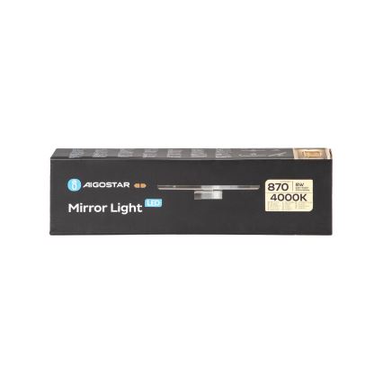 Aigostar - LED Peeglivalgustus vannituppa LED/8W/230V 4000K 40cm IP44