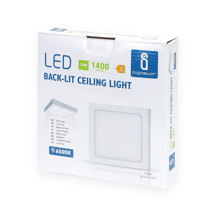 Aigostar - LED Pinnale kinnitatav laevalgusti LED/12W/230V 17,3x17,3 cm 6500K valge