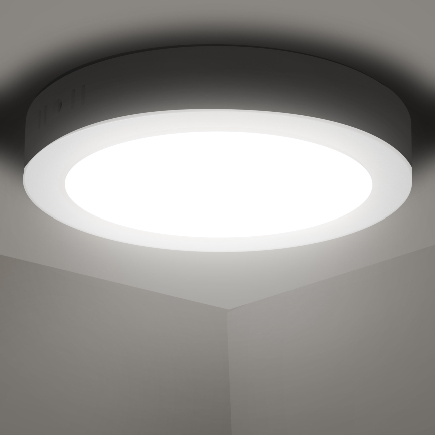 Aigostar - LED Pinnale kinnitatav laevalgusti LED/12W/230V d. 17,4 cm 4000K valge
