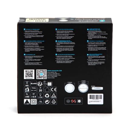 Aigostar - LED Pinnale kinnitatav laevalgusti LED/12W/230V d. 17,4 cm 4000K valge