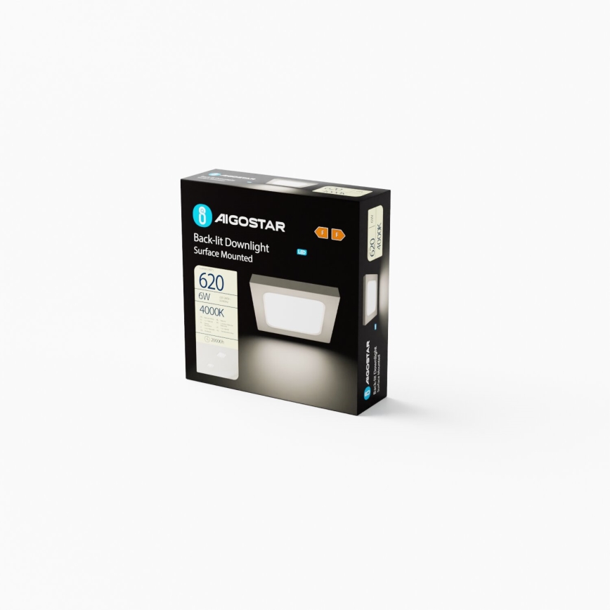 Aigostar - LED Pinnale kinnitatav laevalgusti LED/6W/230V 12,2x12,2 cm 4000K valge