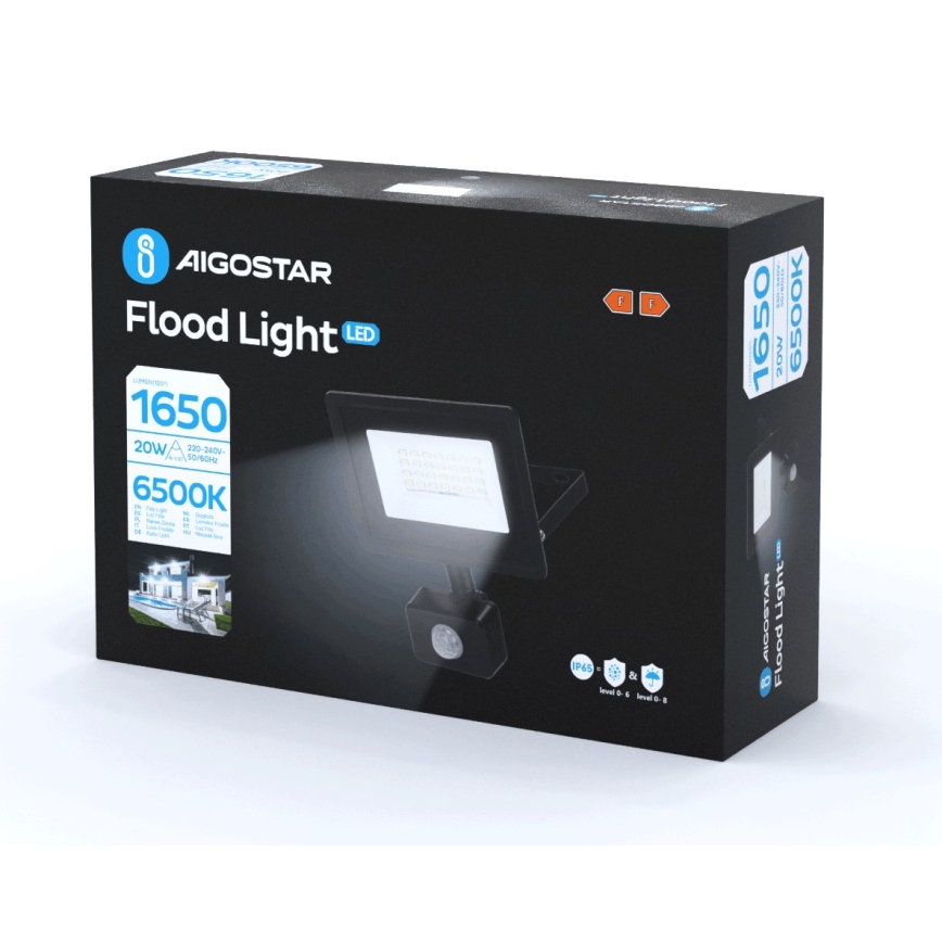 Aigostar - LED Prožektor anduriga LED/20W/230V 6500K IP65