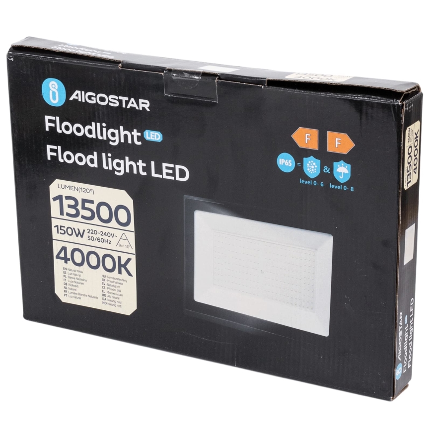 Aigostar - LED-prožektor LED/150W/230V 4000K IP65 must