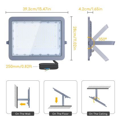 Aigostar - LED Prožektor LED/200W/230V hall 6500K IP65