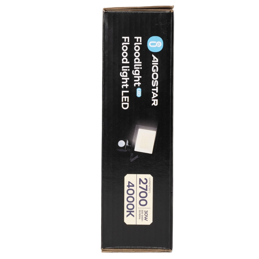 Aigostar - LED-prožektor liikumisanduriga LED/30W/230V 4000K IP65