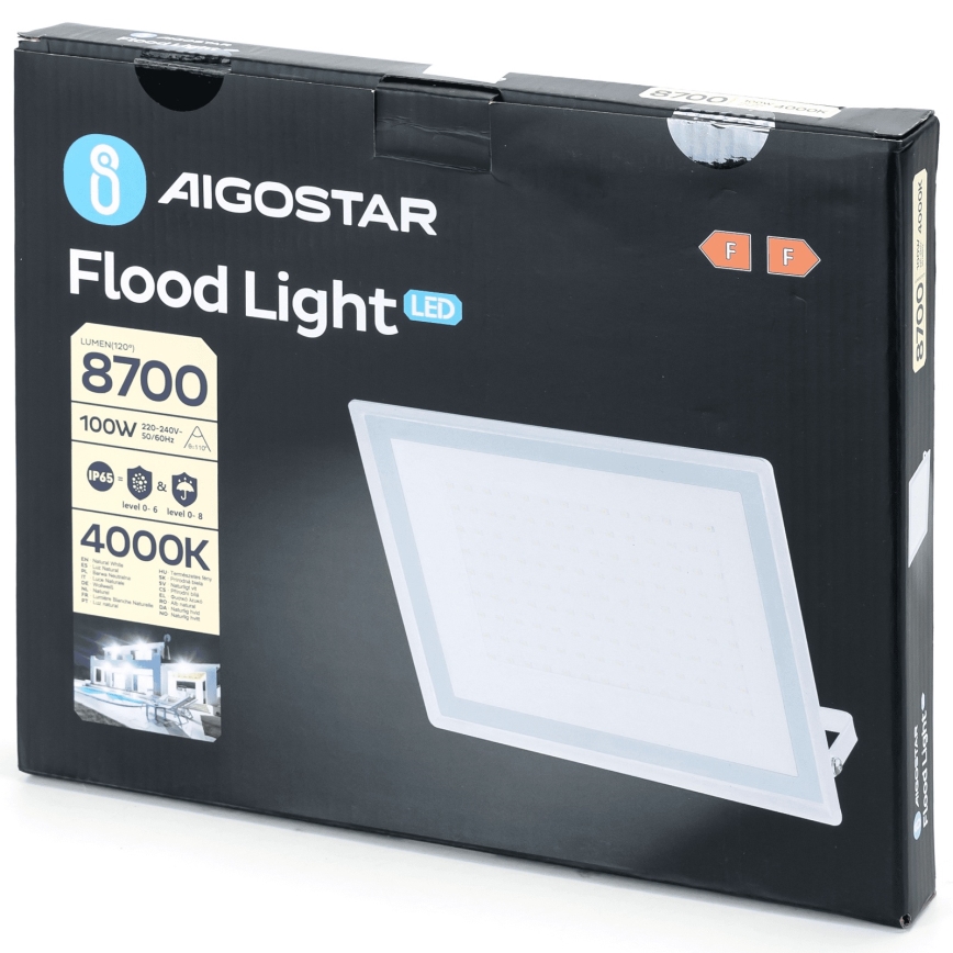 Aigostar - LED-reflektor LED/100W/230V 4000 IP65