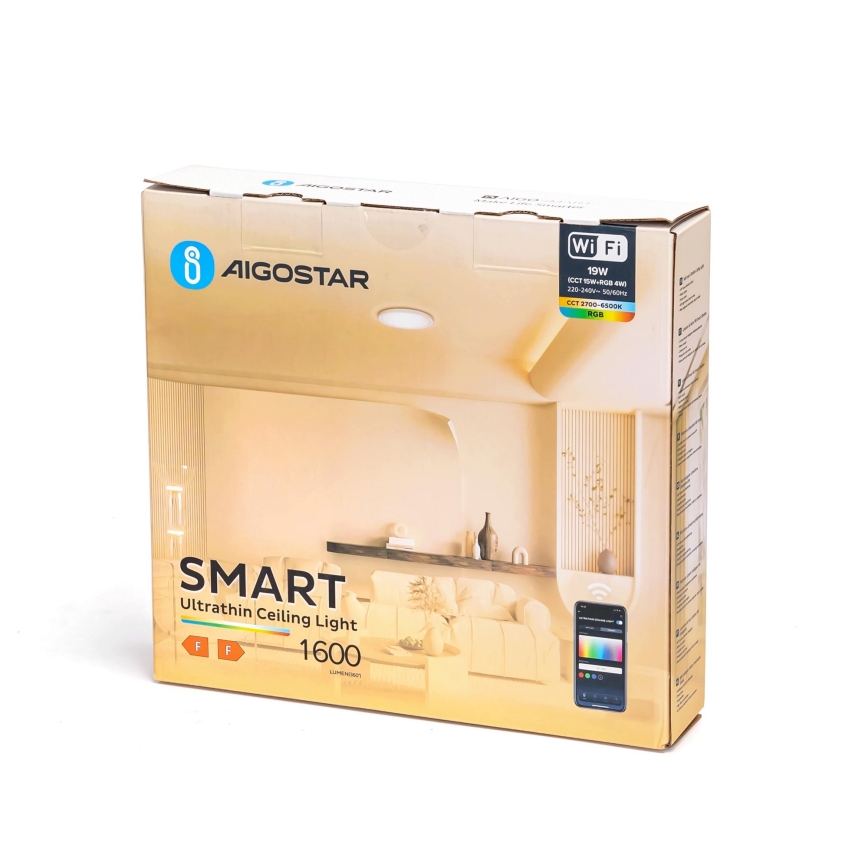 Aigostar - LED RGB Hämardatav laevalgusti LED/19W/230V 2700-6500K Wi-Fi