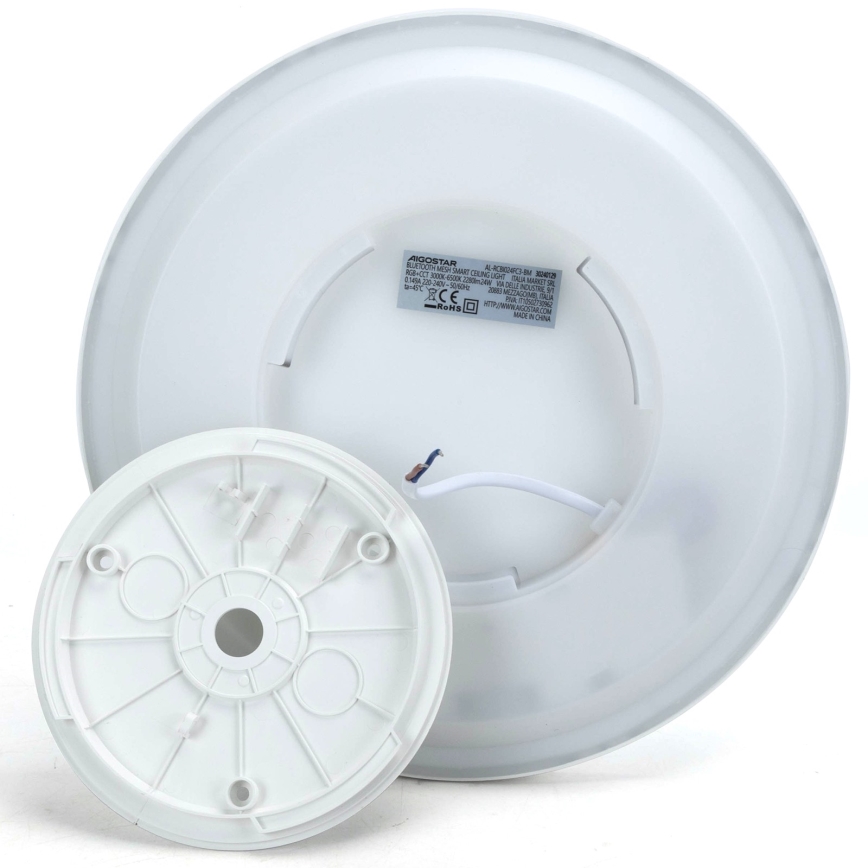 Aigostar - LED RGB Hämardatav laevalgusti MESH LED/24W/230V 3000-6500K valge + kaugjuhtimispult