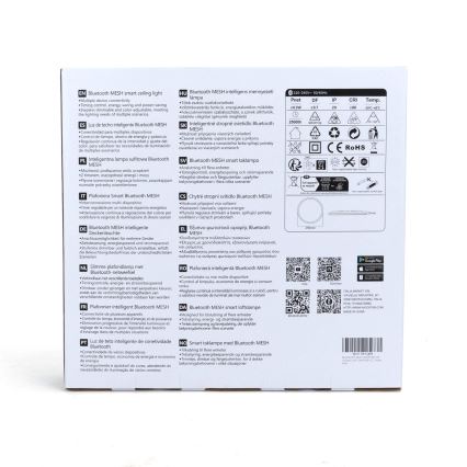 Aigostar - LED RGB Hämardatav laevalgusti MESH LED/24W/230V 3000-6500K valge + kaugjuhtimispult