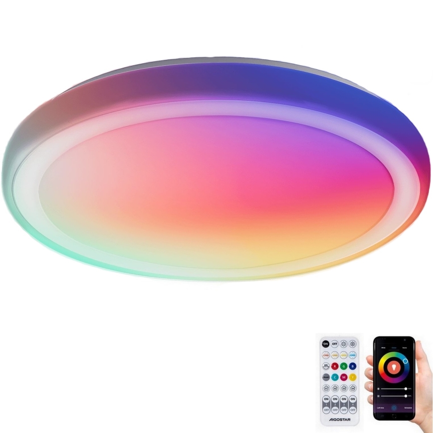 Aigostar - LED RGB Hämardatav laevalgusti MESH LED/36W/230V 3000-6500K + kaugjuhtimispult