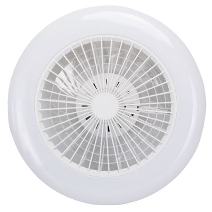 Aigostar - LED RGB Hämardatav laeventilaator valgustiga MESH LED/40W/230V 2700-6500K valge + kaugjuhtimispult