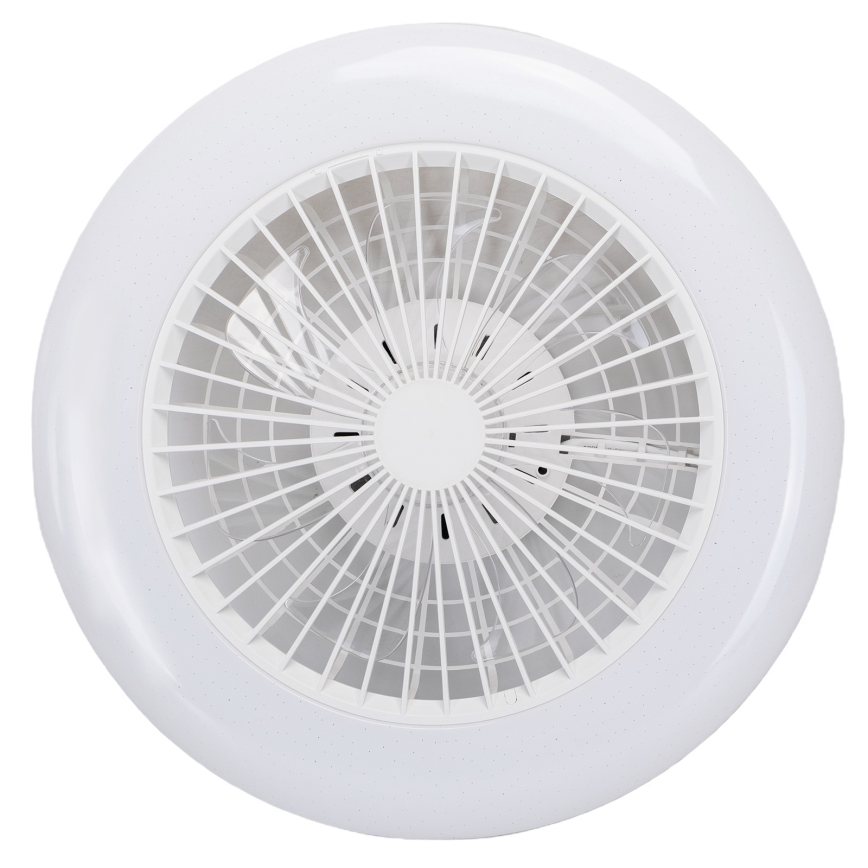 Aigostar - LED RGB Hämardatav laeventilaator valgustiga MESH LED/40W/230V 2700-6500K valge + kaugjuhtimispult