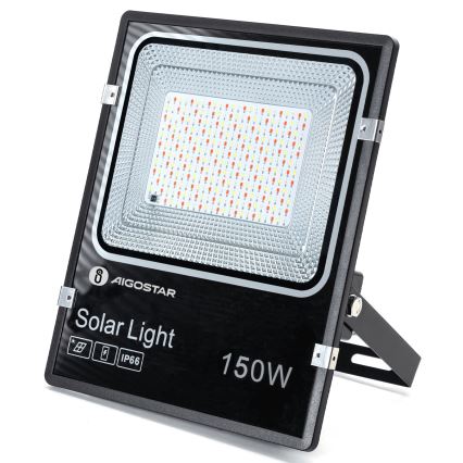 Aigostar - LED RGB Hämardatav päikesepaneeliga prožektor LED/150W/3,2V IP66 + kaugjuhtimispult