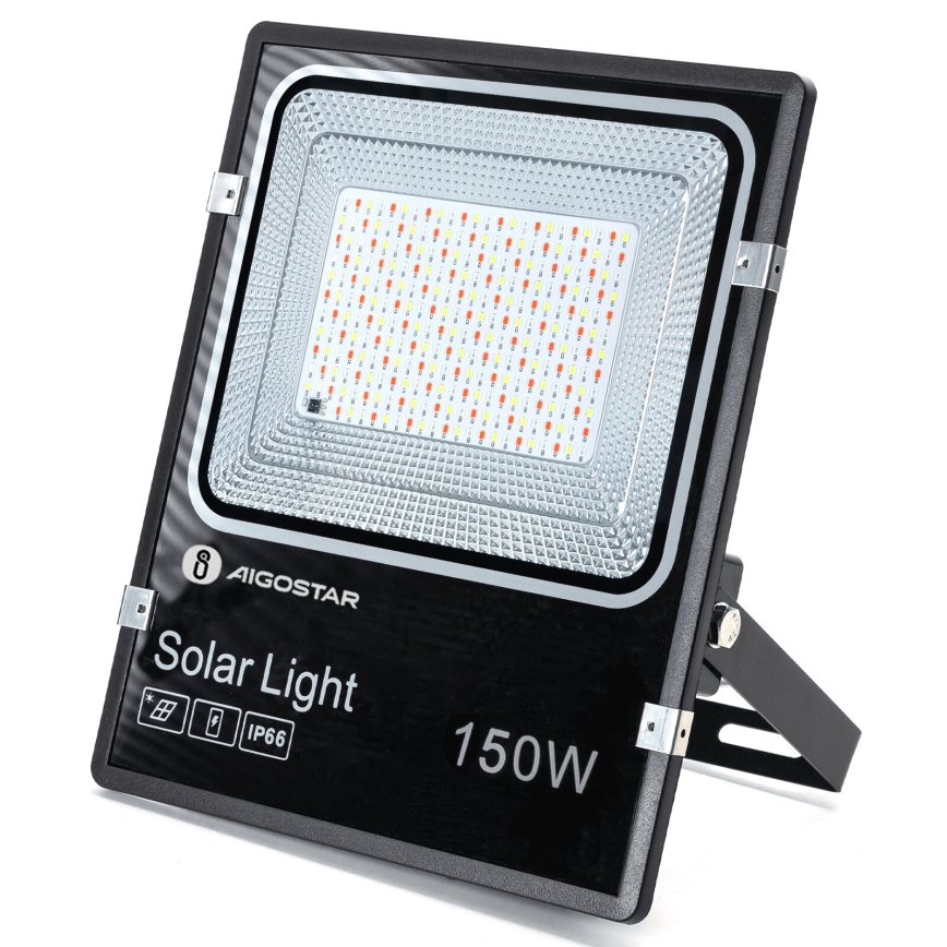 Aigostar - LED RGB Hämardatav päikesepaneeliga prožektor LED/150W/3,2V IP66 + kaugjuhtimispult