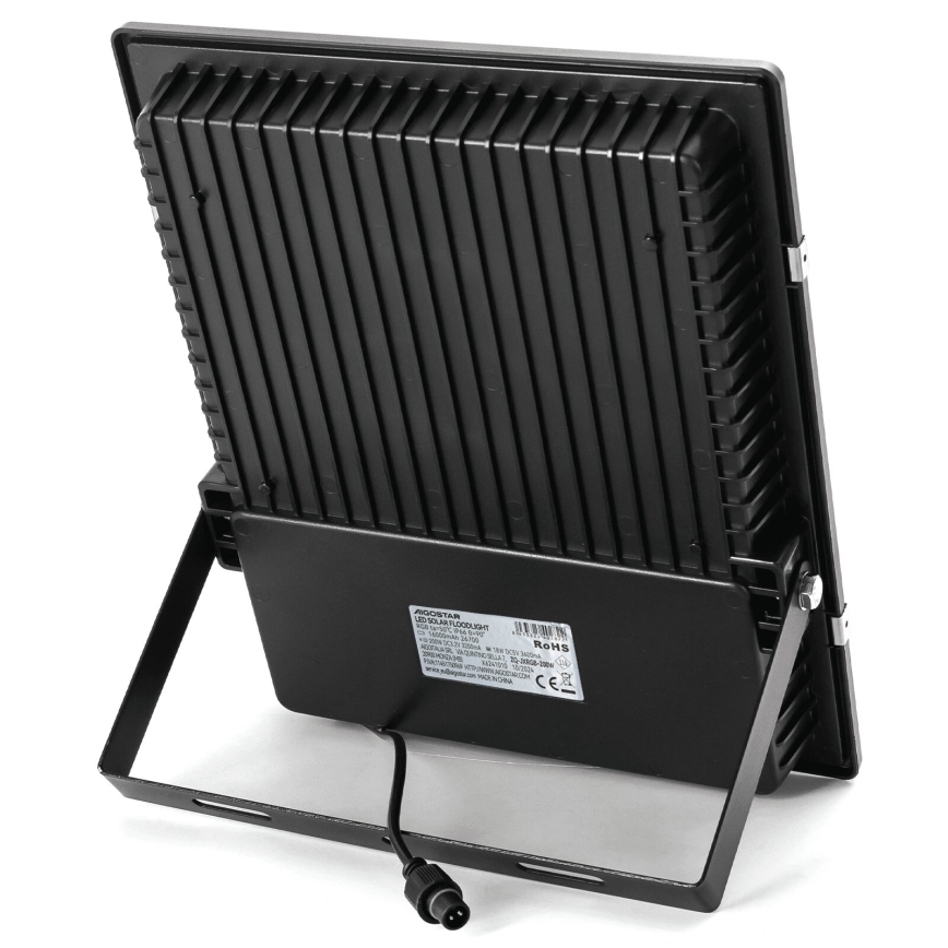 Aigostar - LED RGB Hämardatav päikesepaneeliga prožektor LED/200W/3,2V IP66 + kaugjuhtimispult
