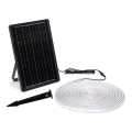 Aigostar - LED RGB Hämardatav päikesepaneeliga valgusriba LED/10W/3,2V 10 m IP65 8000 mAh + kaugjuhtimispult