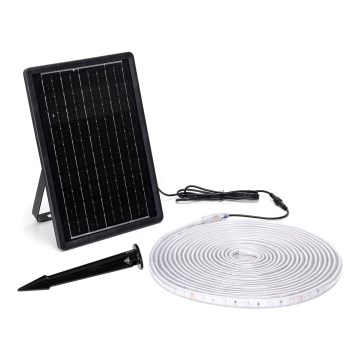 Aigostar - LED RGB Hämardatav päikesepaneeliga valgusriba LED/10W/3,2V 10 m IP65 + kaugjuhtimispult