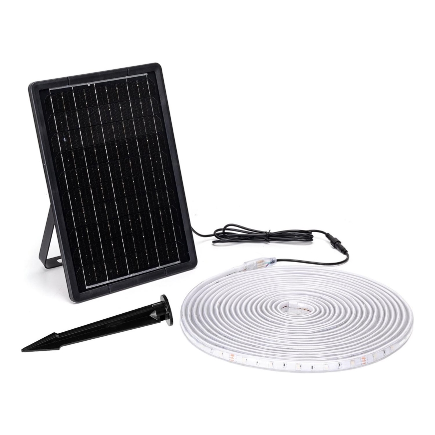 Aigostar - LED RGB Hämardatav päikesepaneeliga valgusriba LED/10W/3,2V 10 m IP65 + kaugjuhtimispult
